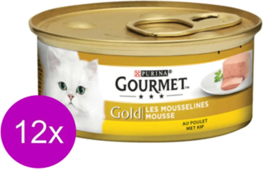 Gourmet Gold Mousse Kip Kattenvoer 85g