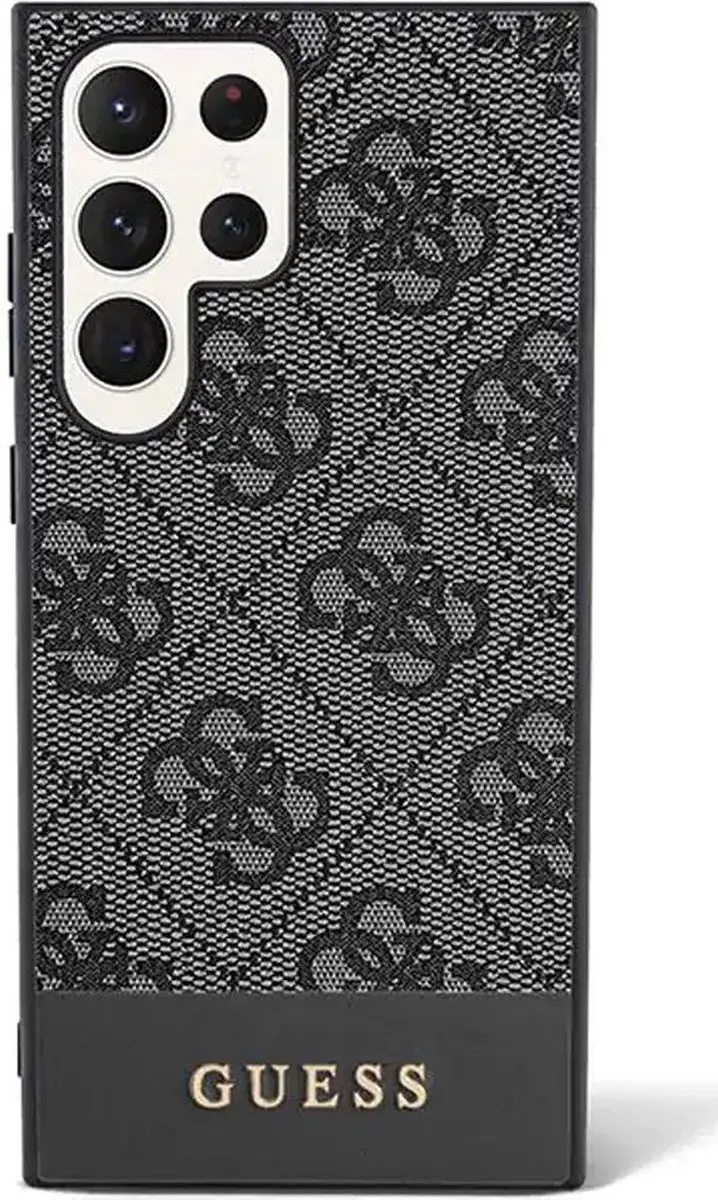 Guess Hoesje Zwart voor Samsung Galaxy S23 Ultra