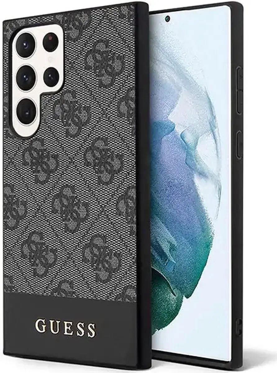 Guess Hoesje Zwart voor Samsung Galaxy S23 Ultra