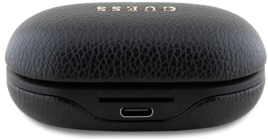 GUESS Grained Classic Logo PGTS Bluetooth Oordopjes - Zwart