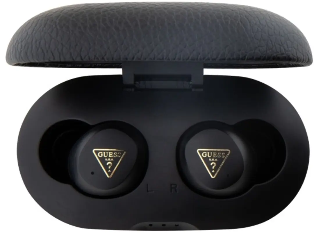 GUESS Grained Classic Logo PGTS Bluetooth Oordopjes - Zwart - afbeelding 6 van 6