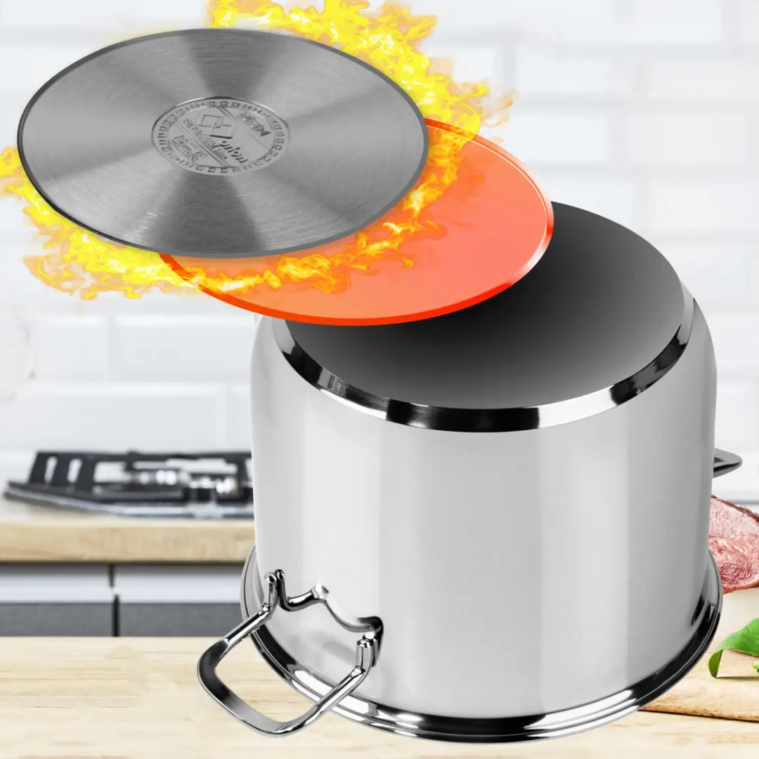 Orion Anett Serie Roestvrijstalen Pastapan 6L - 3 Stuks - afbeelding 6 van 6