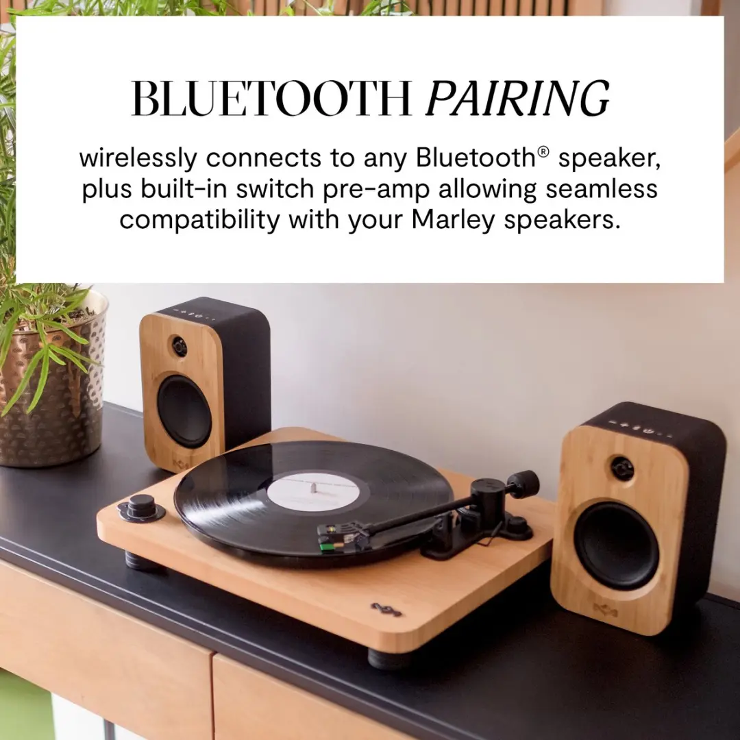 House of Marley Stir It Up Lux EM-JT010-SB Platenspeler - Bruin
