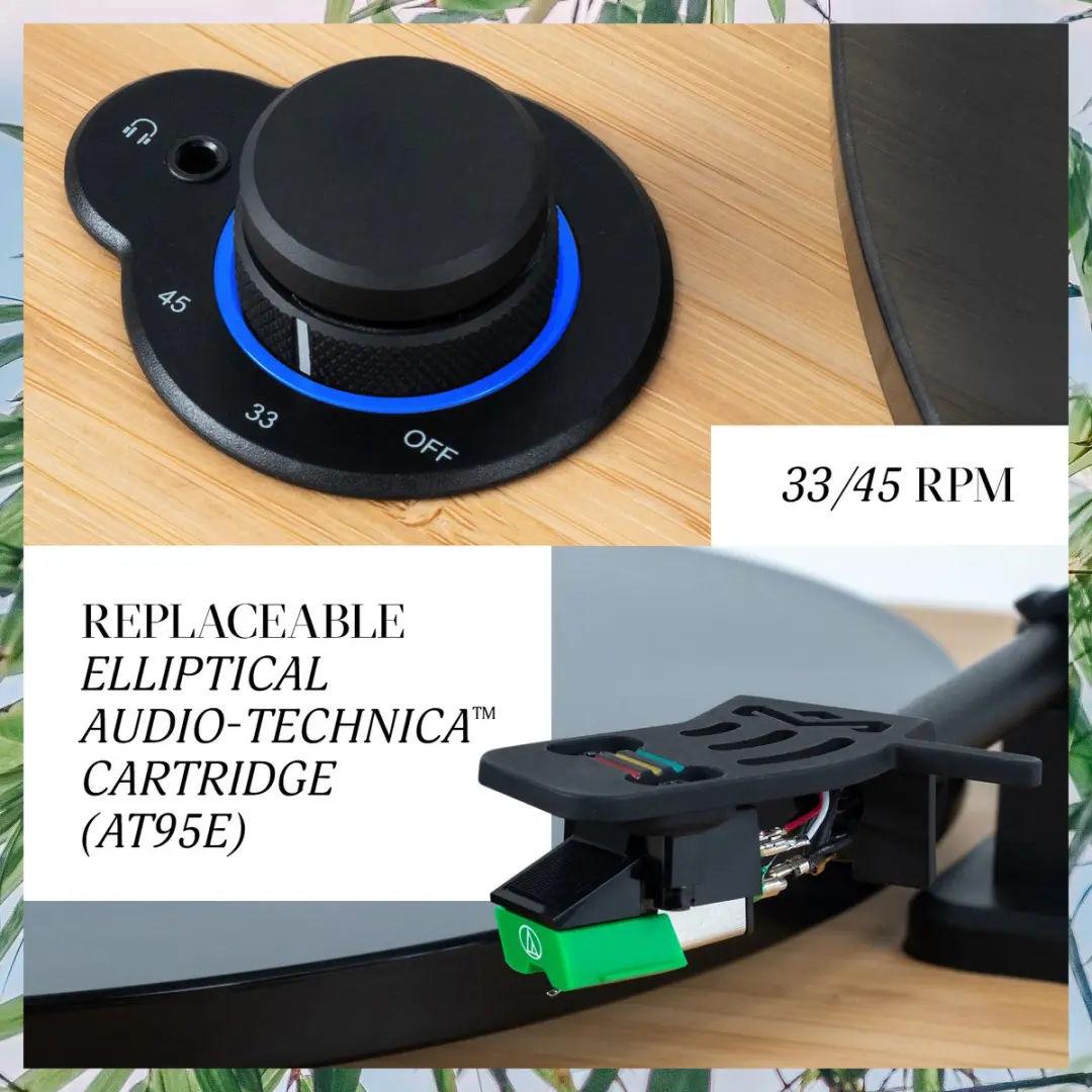 House of Marley Stir It Up Lux EM-JT010-SB Platenspeler - Bruin - afbeelding 6 van 6