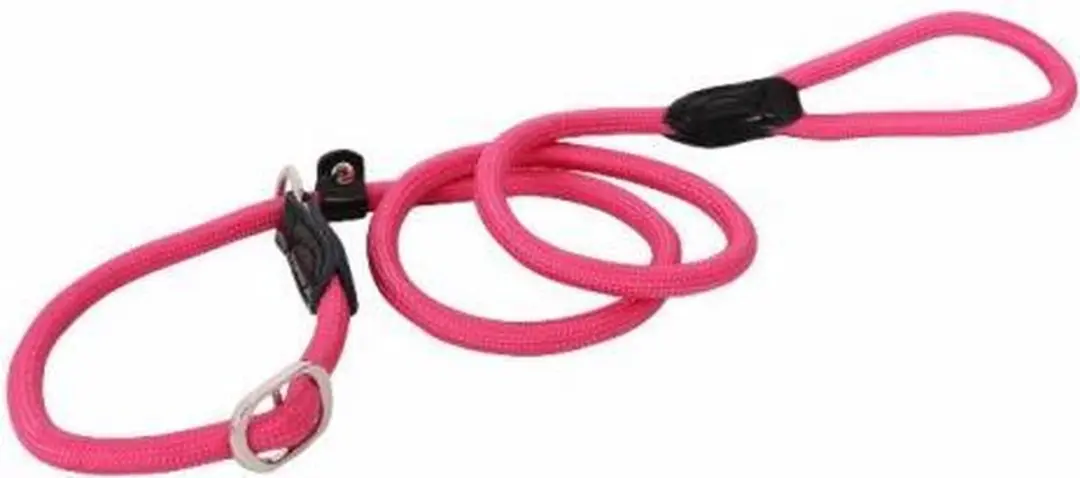 Hunter Sliplijn Freestyle Nylon Rond - Hondenriem 170x0.8cm - Framboos