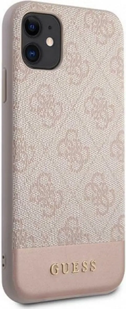 Guess 4G Stripe Hoesje - iPhone 11 Roze