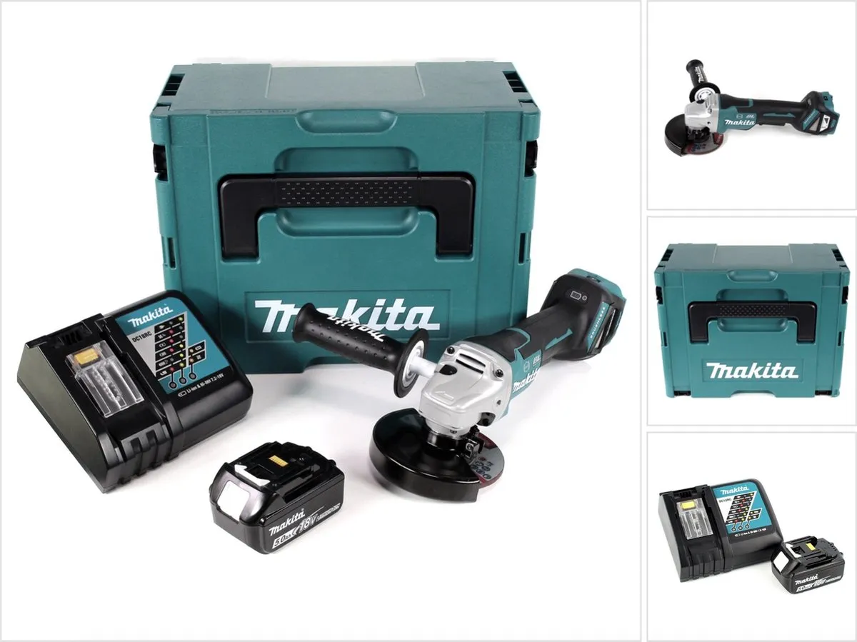 Makita DGA 517 RT1J Haakse Slijper 18V 125mm