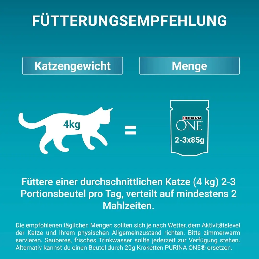 Purina ONE Senior 7+ Natvoer Kip - 48 Stuks (12x4x85g)