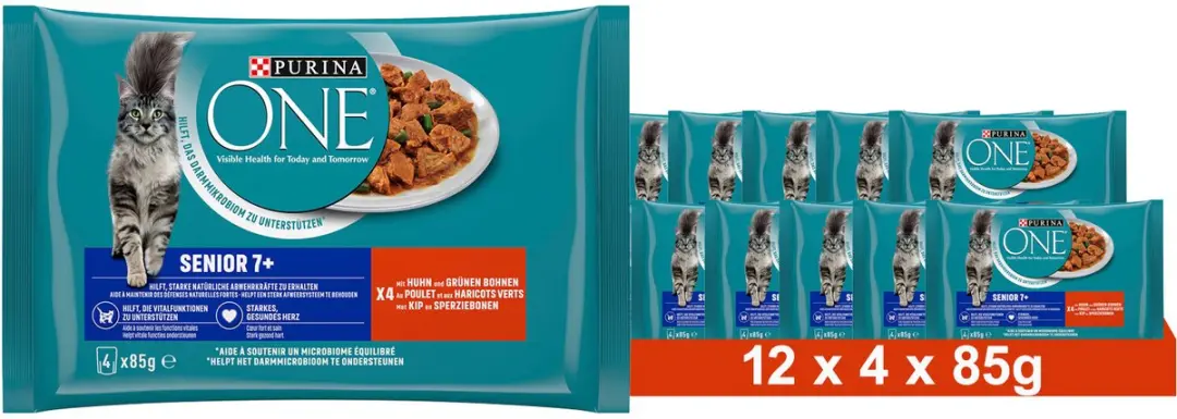 Purina ONE Senior 7+ Natvoer Kip