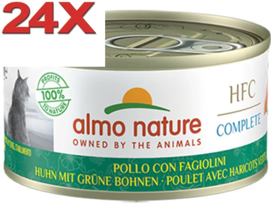 Almo Nature HFC Graanvrij Kattenvoer Kip & Erwten 24x70g
