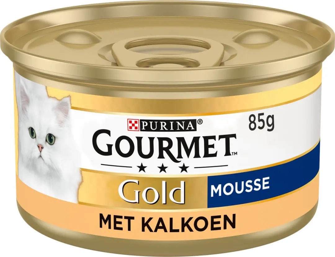 Gourmet Gold Mousse Kalkoen Kattenvoer Natvoer - 24x85g