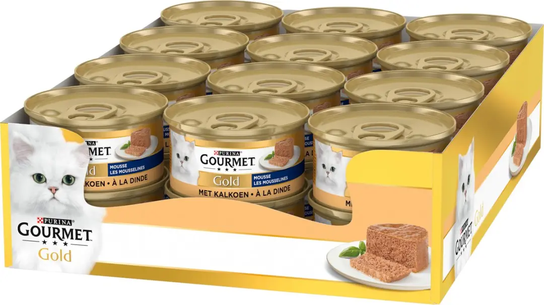 Gourmet Gold Mousse Kalkoen Kattenvoer Natvoer