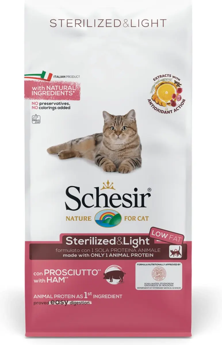 Schesir Sterilized Ham Kattenvoer 10kg