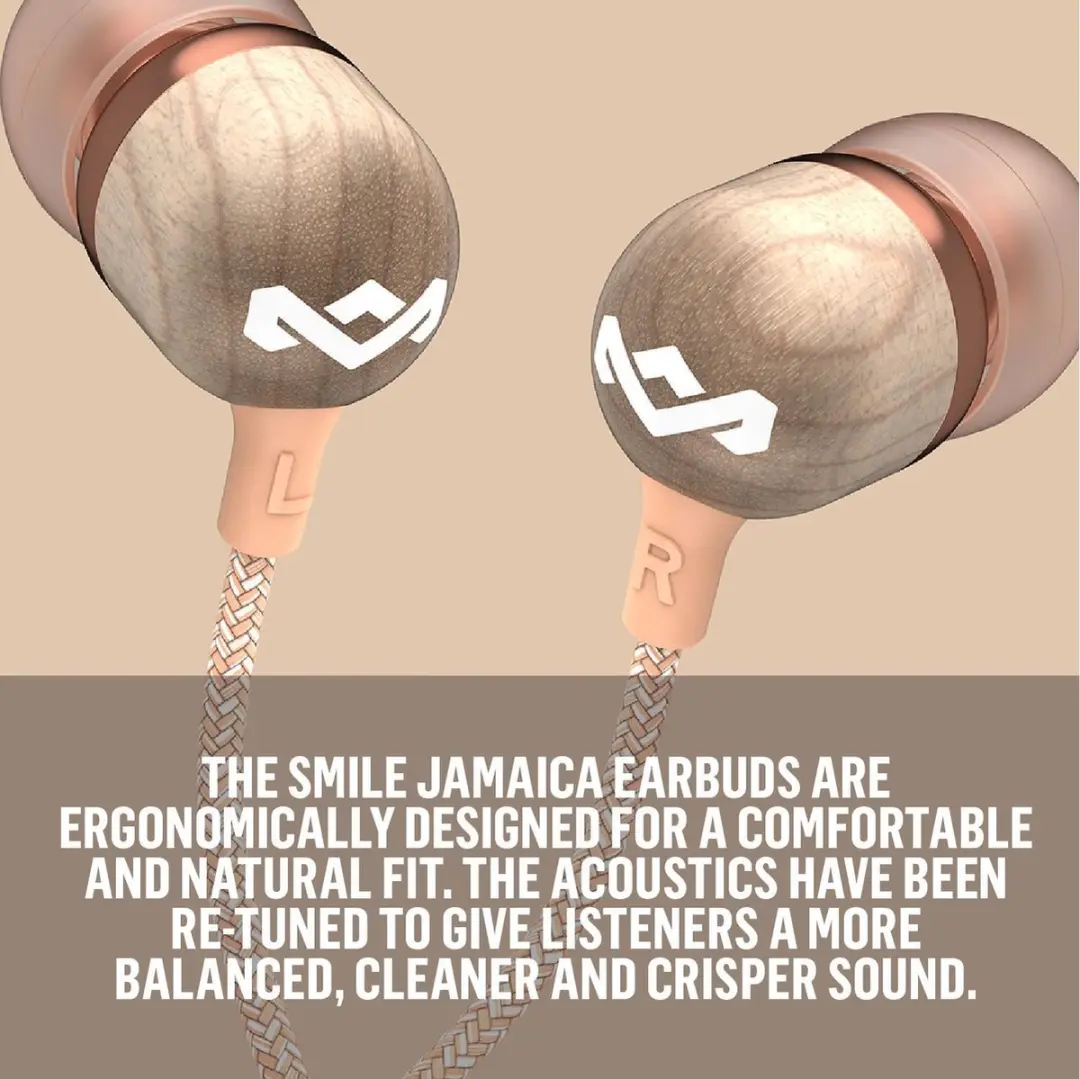 House of Marley Smile Jamaica Bedrade Oortjes EM-JE041-CP - Copper