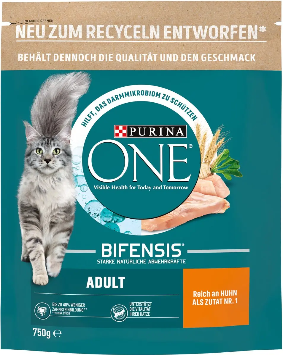 Purina ONE Bifensis Adult Kattenvoer Kip 750g