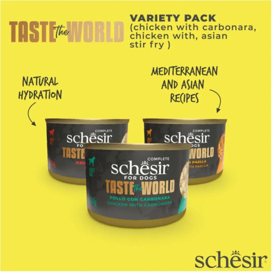 Schesir Taste Of The World Variety Pack Hondenvoer 900g