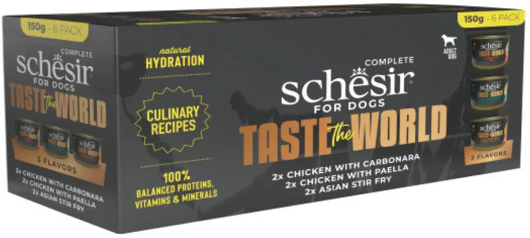Schesir Taste Of The World Variety Pack Hondenvoer 900g