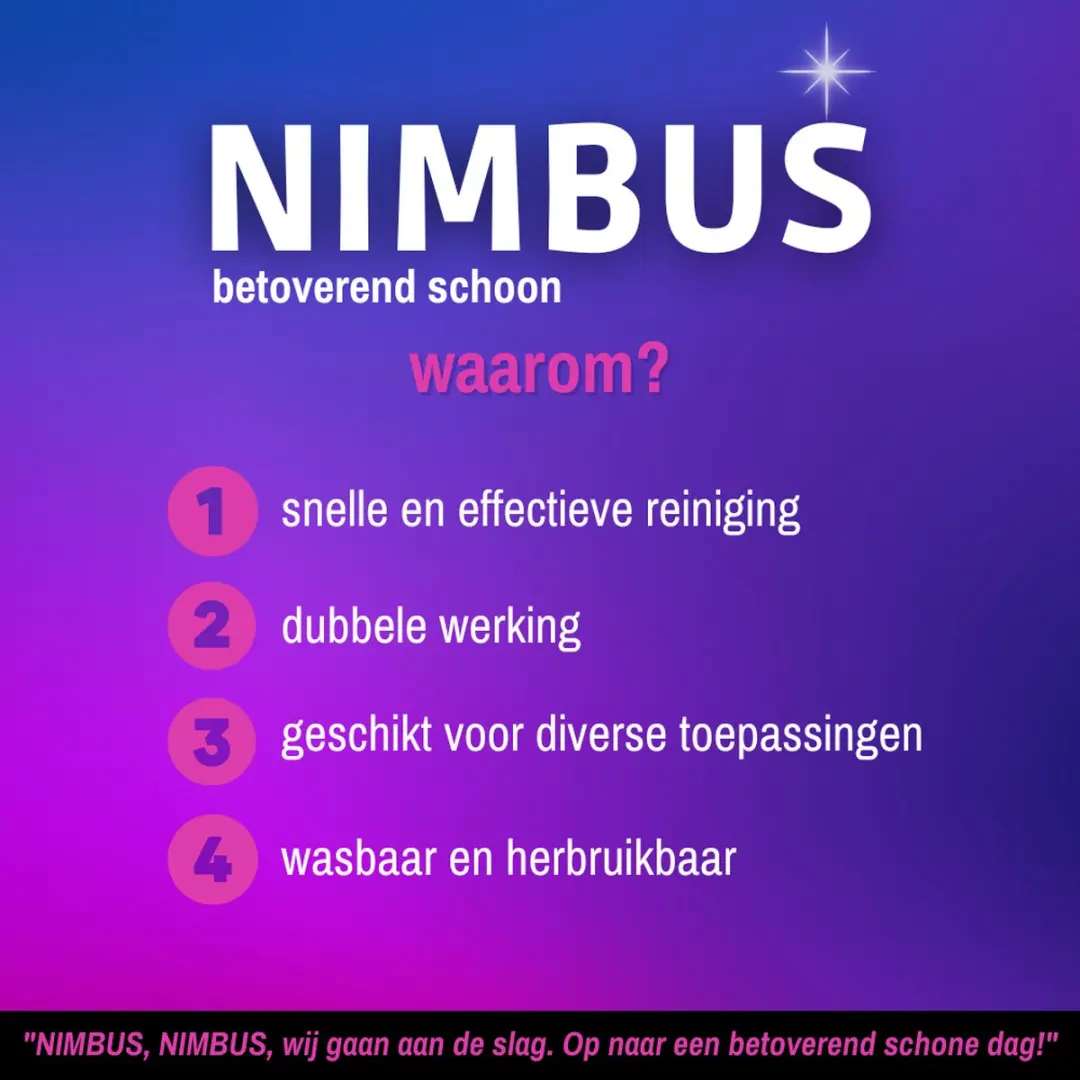 Nimbus Magic Schoonmaakhandschoen - 3 Stuks