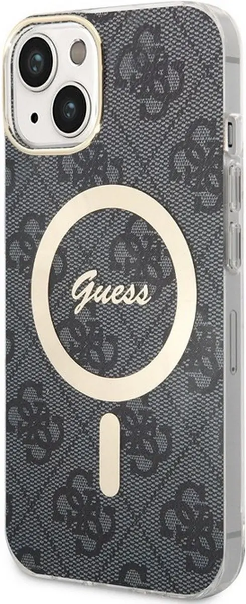 Guess 4G Back Case iPhone 13 - Grijs MagSafe