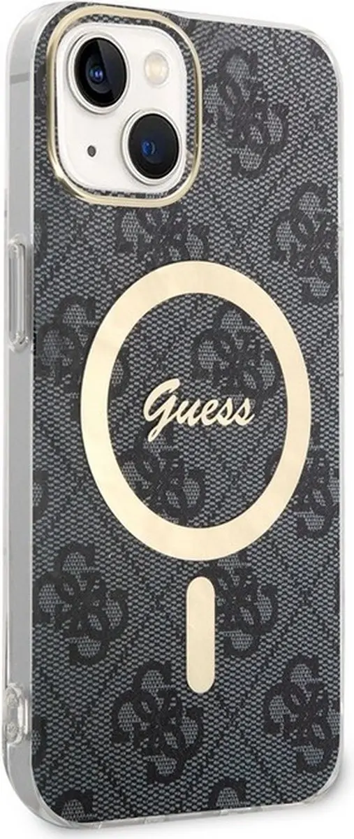 Guess 4G Back Case iPhone 13 - Grijs MagSafe
