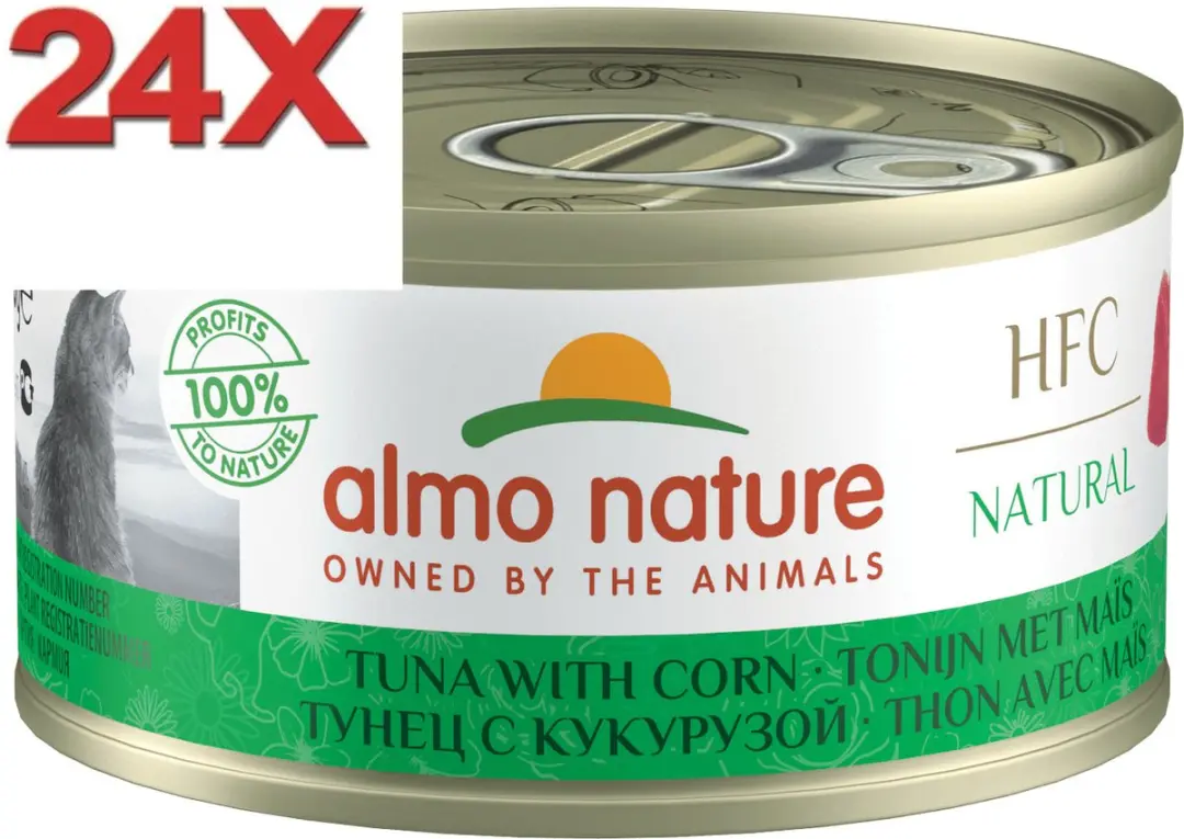 Almo Nature HFC Kattenvoer Tonijn & Mais 24x70g