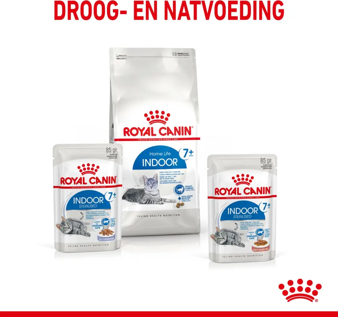 Royal Canin Indoor 7+ In Gravy Kattenvoer - 12x85g