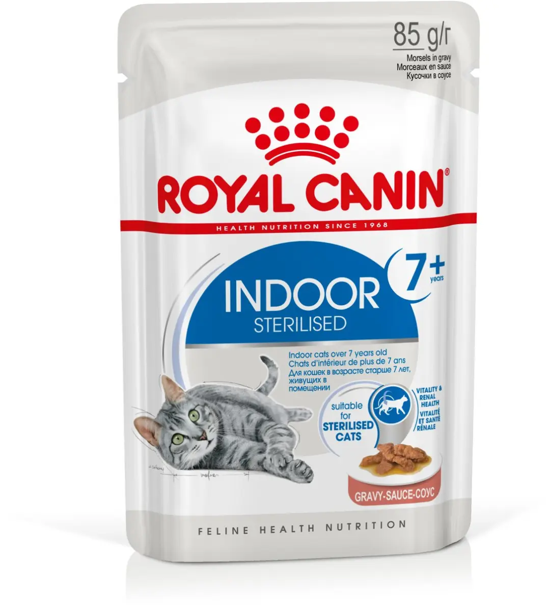 Royal Canin Indoor 7+ In Gravy Kattenvoer