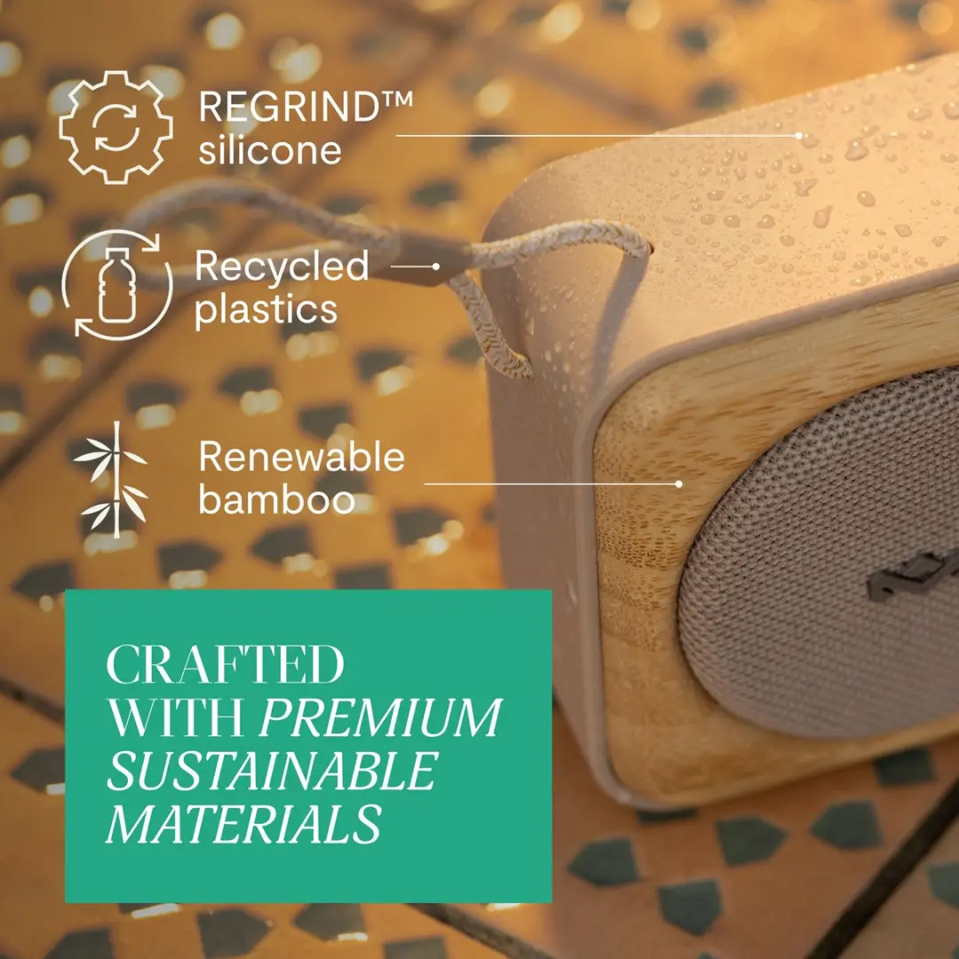 House of Marley Roots EM-JA022-CE Bluetooth Speaker - 7W - Waterproof - 10 uur - Cream