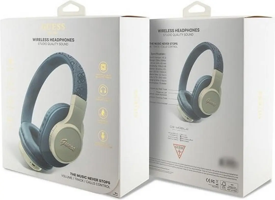 GUESS BH60 Bluetooth Over-Ear Koptelefoon - Blauw