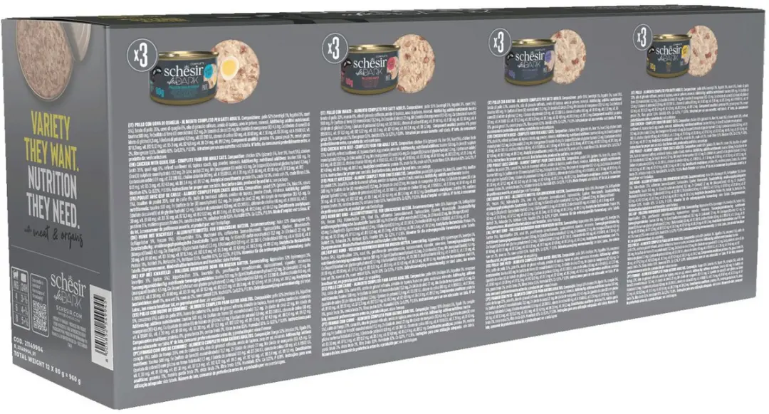 Schesir After Dark Paté Variatie-Pack - 12x80g
