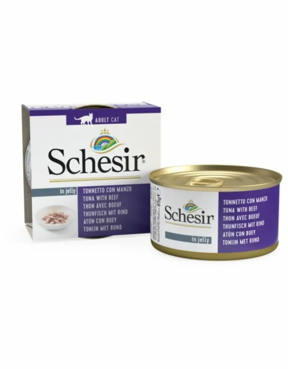 Schesir Kattenvoer Tonijn & Rund 12x85g