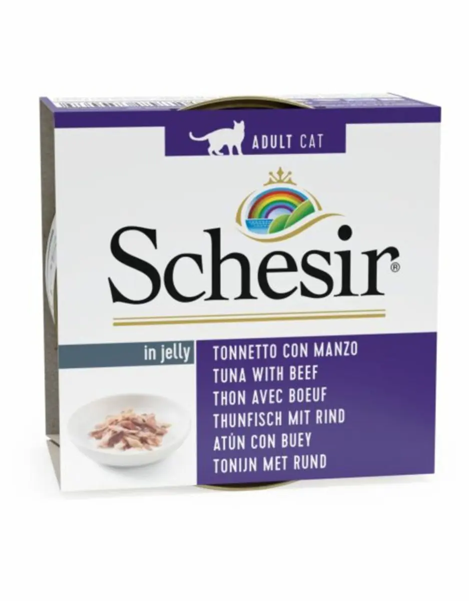 Schesir Kattenvoer Tonijn & Rund 12x85g