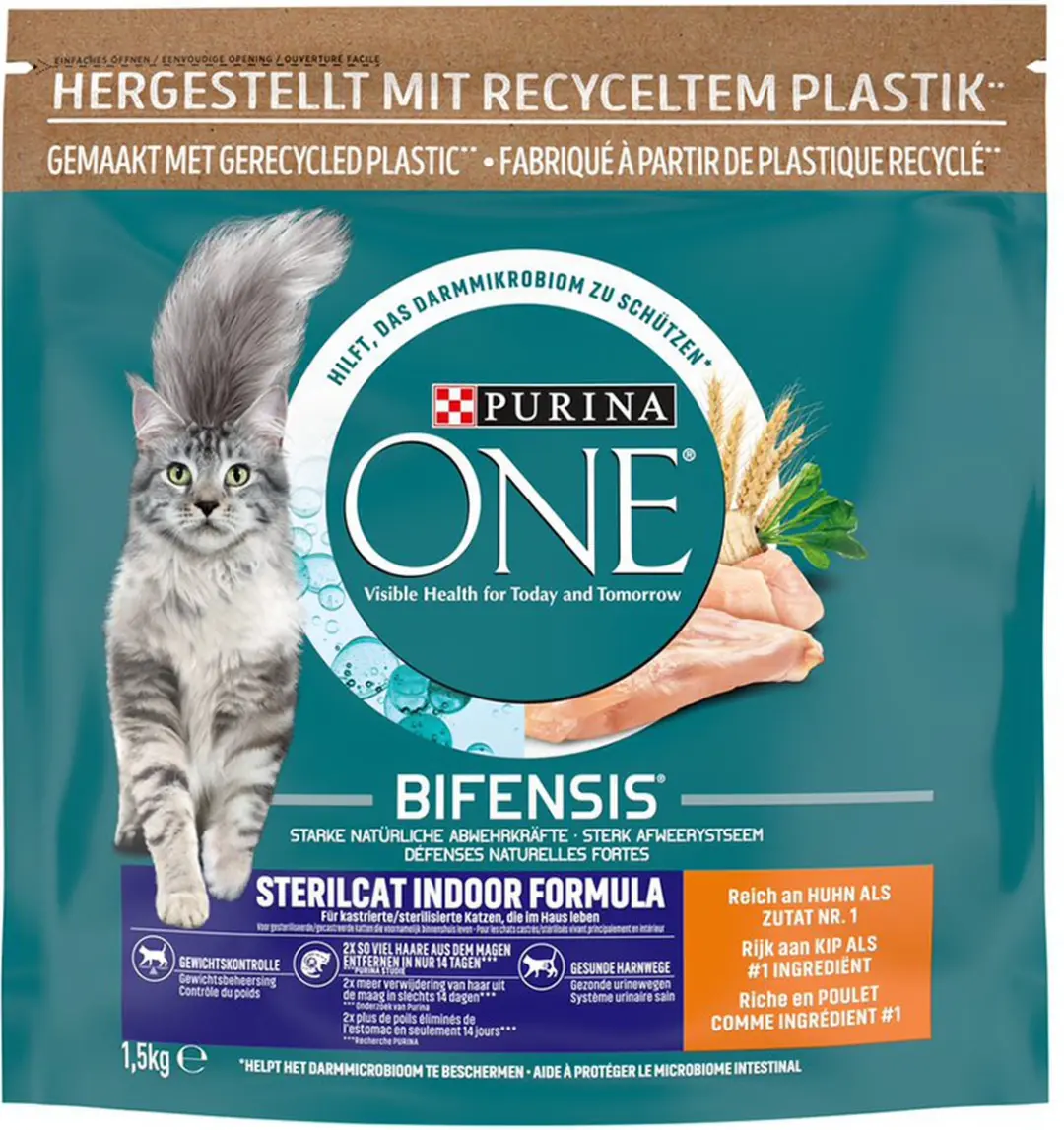 Purina ONE Gesteriliseerde Binnenkatten Kip 1,5kg