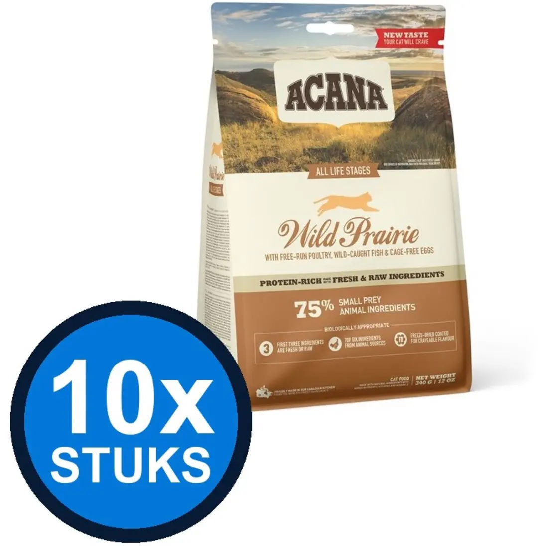 Acana Highest Protein Kat Wild Prairie 340g