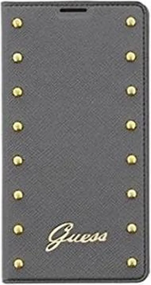 GUESS Studded Galaxy S5 Folio Hoes - Zilver - 2 Pasjes