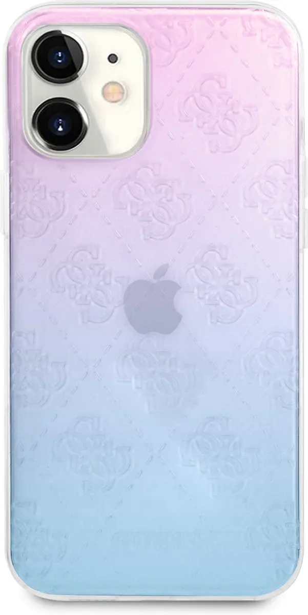 GUESS Hoesje iPhone 12 Mini S212-3 - Blauw Gradient - afbeelding 6 van 6