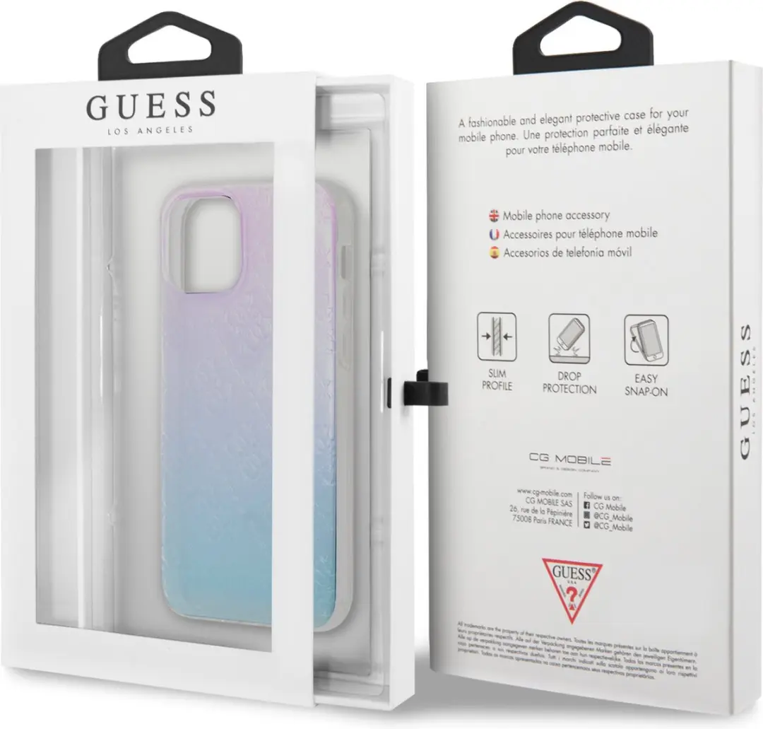 GUESS Hoesje iPhone 12 Mini S212-3 - Blauw Gradient