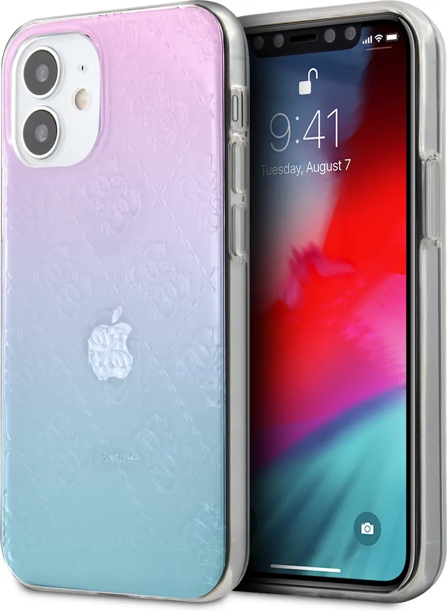 GUESS Hoesje iPhone 12 Mini S212-3 - Blauw Gradient