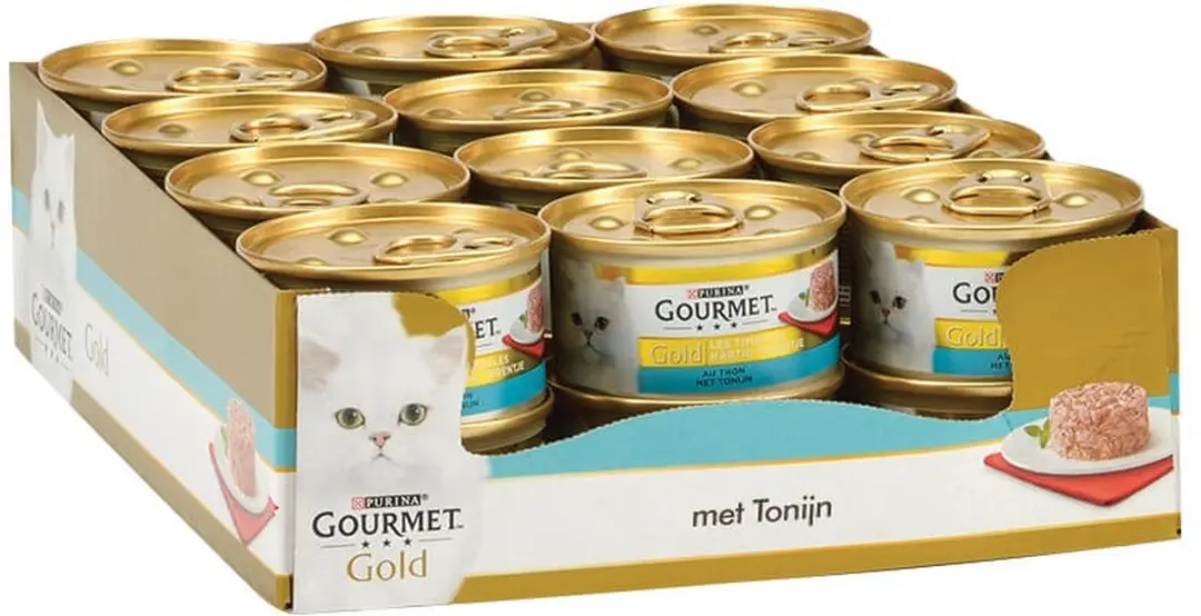 Gourmet Gold Hartig Torentje Tonijn Kattenvoer 24x 85g