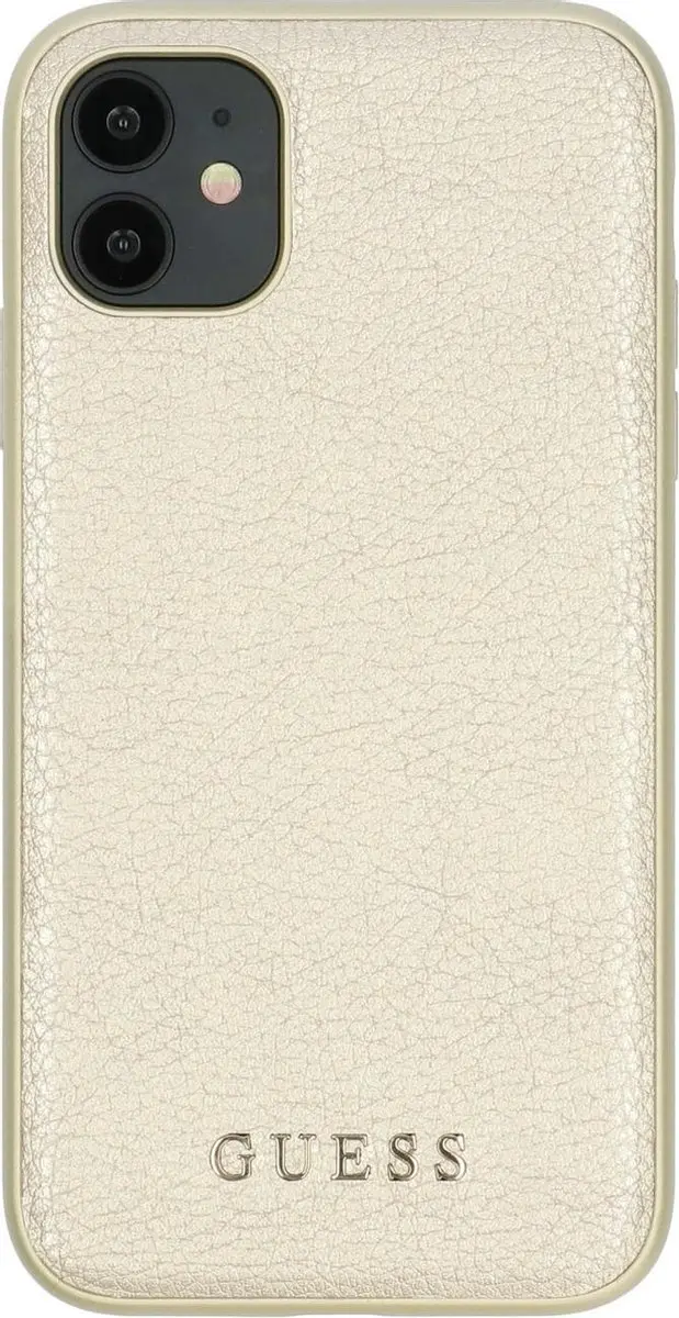 GUESS iPhone 11 Hoesje - Effen Goud - S212-2