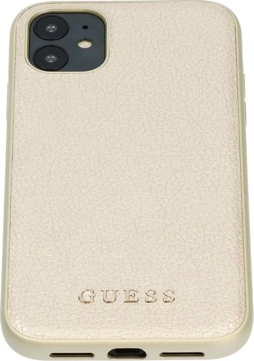 GUESS iPhone 11 Hoesje - Effen Goud - S212-2