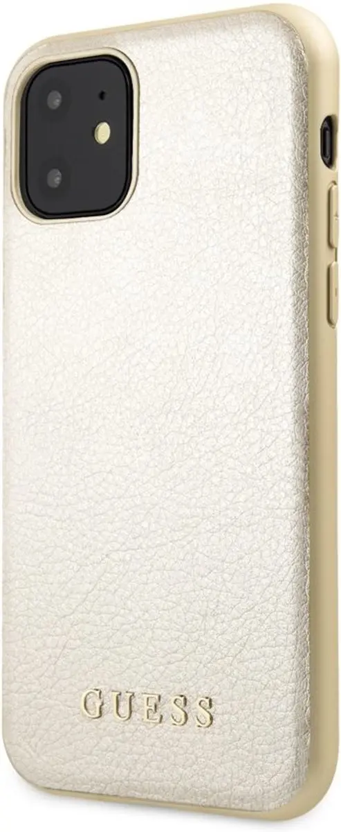 GUESS iPhone 11 Hoesje - Effen Goud - S212-2