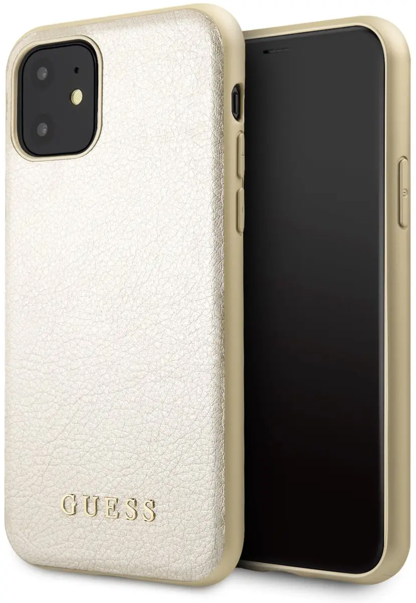 GUESS iPhone 11 Hoesje - Effen Goud - S212-2