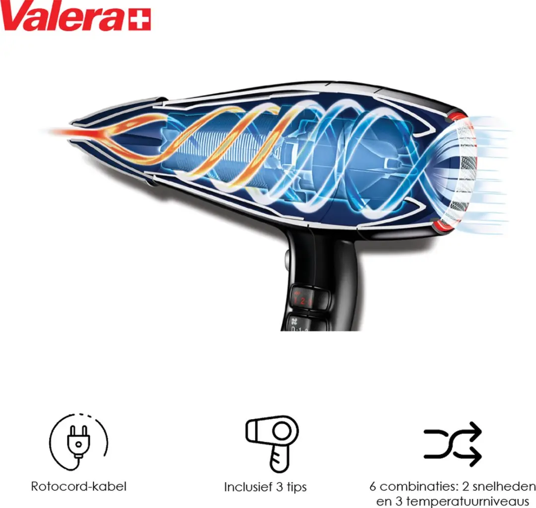 Valera Silence Express 2000 Haardroger 2000W - Rood