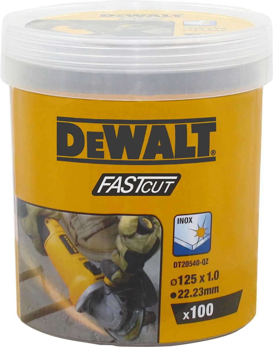 DeWalt DT20540-QZ Doorslijpschijven Metaal 125mm - 100 Stuks