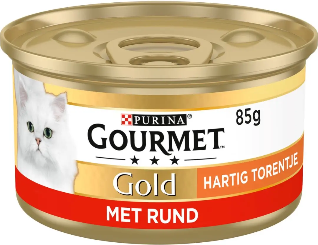 Gourmet Gold Hartig Torentje Rund Natvoer - 24x85g