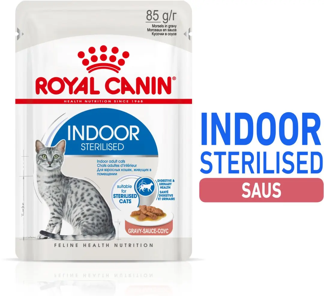 Royal Canin Indoor In Gravy Kattenvoer - 12x85g
