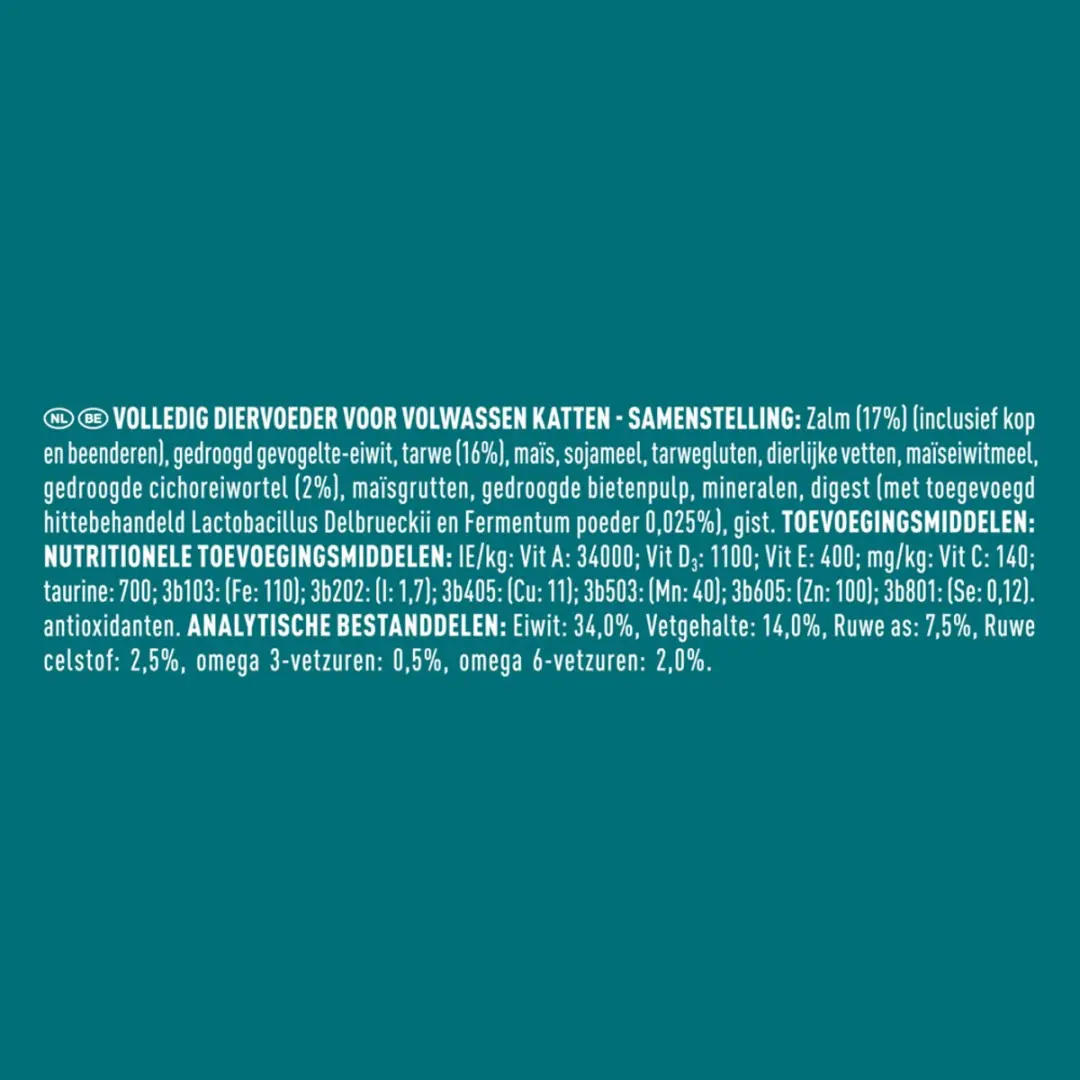 Purina ONE Adult Kattenbrokjes Zalm & Volkoren 4x1,5kg - afbeelding 6 van 6