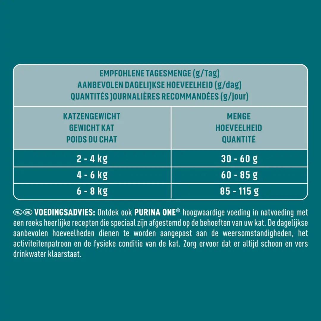 Purina ONE Adult Kattenbrokjes Zalm & Volkoren 4x1,5kg