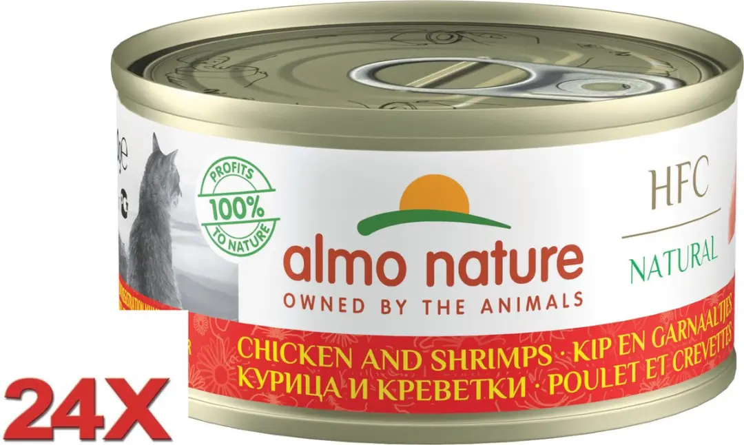 Almo Nature HFC Kattenvoer Kip & Garnaaltjes 24x70g